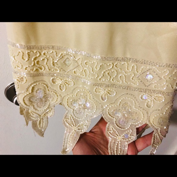 Exotic Beaded Skirt Sz L New with Tags Embellished Sparkly Bottoms embellished - Picture 2 of 15